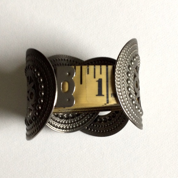 2  Chunky Textured Metal Bracelets - Picture 7 of 10